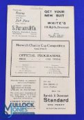 Pre-War 1934/1935 Harwich and Parkeston v Stowmarket fold out programme Wednesday 1st May 1935 for