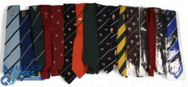Rugby Neckties, Welsh Interest (16): All in VG order, Blaina, Bridgend, Caerphilly, Cardiff