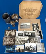 Amateur Football Photographs Silver Cups Medal, 1934, 1949-50, 1955-56, with teams of Linotype