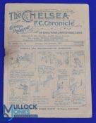 1927/1928 Chelsea v Wolverhampton Wanderers Division 2 match programme 17 December 1927 at