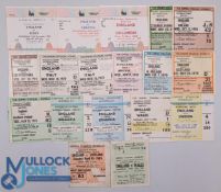 1961-1989 England Internation Football Ticket Collection, to include England v Wales 1961, England v
