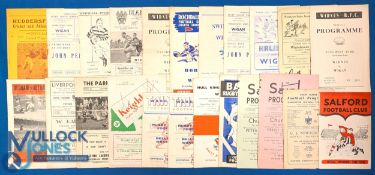 1961-62 Wigan Away Rugby Programmes (Qty): All or nearly all the away issues for that season. G/VG