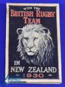 1930 'With the British Rugby Team in New Zealand', GT Alley: The well known and thorough account