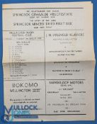 NZ 1970 at Boland 4/8/70, Rugby Programme: Folded large two-sided sheet, rare. G.VG