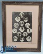 1905 Derby County Football Club Framed Team Portrait, a fine original print in period frame -