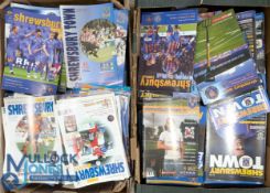 1990-2000s Shrewsbury Town Home Football Programme Collection, 100s of league Cup friendlies in 2