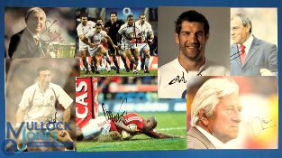 Modern Glossy Colour Autographed Rugby etc Photographs (19): I McGeechan, Andy Farrell, N Kennedy, D