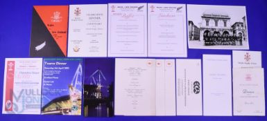 1967-2008 Wales Rugby Dinner Menus/Guest Lists (17): v NZ 1967 and 1978 (Signed M Taylor and B