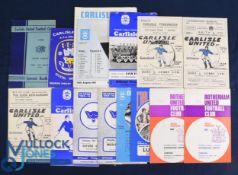 Selection of Carlisle Utd home programmes to include 1946 Silver Jubilee Souvenir handbook, 1966/