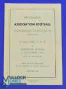 1945/46 in Germany: Combined Services XI (Germany) v England FA XI (Bert Williams, Frank Soo,