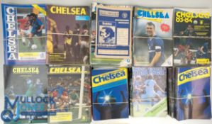 1980-1990 Chelsea Football Home Programmes, a good clean collection to include 1980-81 x22, 1981-