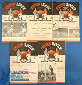 1951/52 Manchester Utd Manchester Utd Div. 1 championship season, home match programmes to include v
