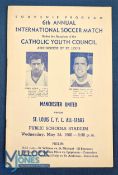 1960 American/Canadian tour to include St Louis CYC All Stars v Manchester Utd match programme 25