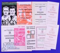 1959-79 Gloucester Rugby County Champs Final Programmes (9): Glos v Warwicks 59, Surrey(2) 1971,