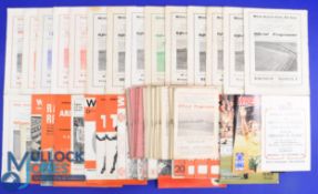 Collection of Wrexham home match programmes 1955/56 Crewe Alexandra, Rochdale, Stockport County,