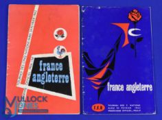 1962 and 1964 France v England Rugby Programmes (2): The first two of the new Colombes magazine