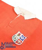 Probably 1960s British and I Lions Matchworn Rugby Jersey: Classic scarlet, Umbro make supplied by