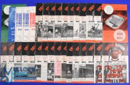 1961/62 Manchester Utd programmes complete season league homes (20) less Arsenal, plus Real