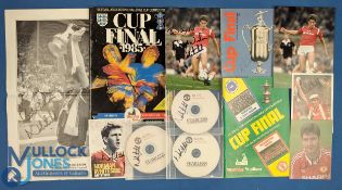 Norman Whiteside Signed Photographs, Poster, Cup Final Programmes, a Fearless DVD - good selection