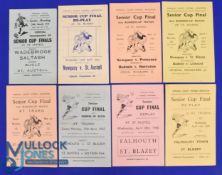Selection of Cornwall Snr Cup finals match programmes 1950/51 Wadebridge v Saltash plus runners-up