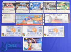 Selection of England international match tickets homes 1995 Switzerland, 1995 Portugal, 1996