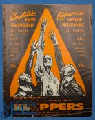 NZ 1970 at OFS, Bloemfontein 18/7/70, Rugby Programme signed by Piet Strydom: 16pp with attractive