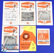 Selection of Kettering Town home match programmes 1956/57 Cheltenham, 1960/61 Corby Town (Samaritans