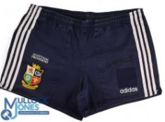 1997 British and I Lions, Gregor Townsend's signed Blue Training Shorts: Fully logoed, washed,