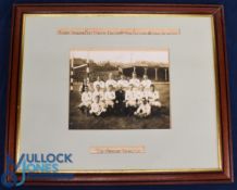 Framed, Jim Sullivan's England Side v NZ, Wigan, 1926: Lovely mounted and framed 27.5
