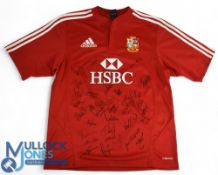 2009 British and I Lions Squad Signed Jersey: Adidas make for this later trek fully signed by Paul