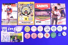 1999 RWC Framed and Mounted National Rugby Badges: Ltd Ed 1830/4000, terrific mounted, framed and
