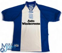 1997-1998 Birmingham City Home Replica Football Shirt, all original Pony shirt with Auto Windscreens
