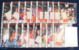 1999/2000 Manchester Utd complete season league homes (19) plus match tickets (19); also 1999/2000
