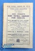 1923-4 Wisden's Rugby Football Annual: Scarce, especially in this good condition, the first of the