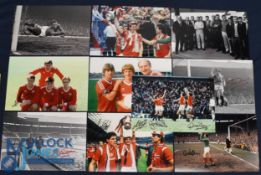 Manchester Utd photographs, all signed, size 12