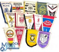 Rugby League Pennants, a good selection of Bradford Northern, St Helen's, Carlisle, Kent Invicta,