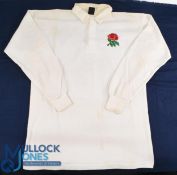1988 Jeff Probyn Matchworn English Rugby Jersey: Classic unadorned large Nike No. 3 England white