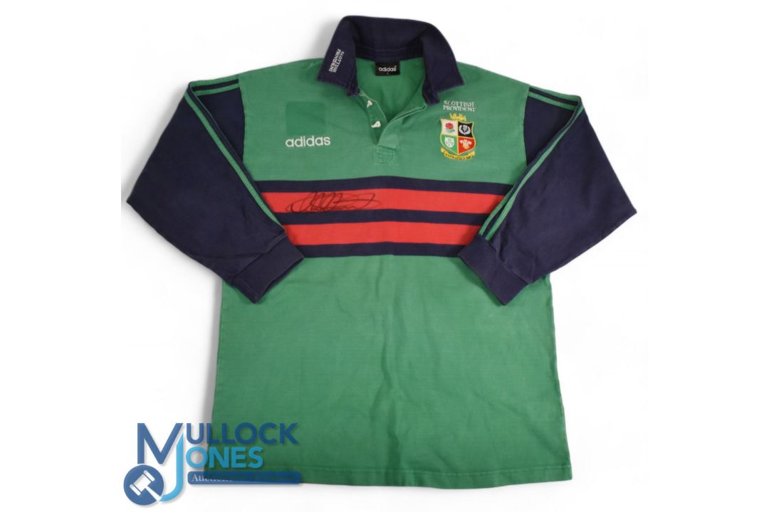 1997 British and I Lions, Austin Healey's signed Green Official Training/Leisure Jersey: Large - Image 1 of 3