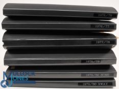 1975-79 Wolverhampton Wanderers Football Programmes, a collection of home and away programmes and