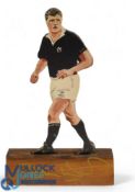 Doddie Weir Signed Painted Wooden Rugby Figure: Scottish braveheart, legend and charity giant, the