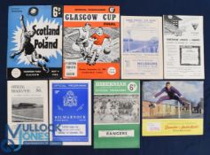 Selection of Scottish programmes to include 1960 Scotland v Poland, 1960 Glasgow Cup Final Partick