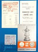 1967/68 Neutral fixture programmes at Old Trafford to include 1967/68 Everton v Leeds Utd (FAC s/