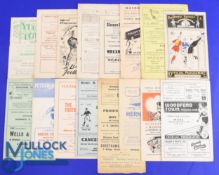 Selection of non-league match programmes 1952/53 Yeovil Town v Gloucester City, 1953/54 Prescot