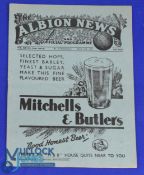 Pre-War 1936/1937 West Bromwich Albion v Everton Div. 1 plus Albion Reserves v Oldham Athletic