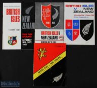 1966 British and I Lions Rugby Test Programmes (4): All four NZ tests, some large issues. VG