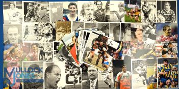 Quantity of c1990 Rugby League Australia Tour Signed Photographs, a box in need of sorting #90
