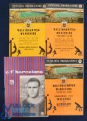 1959/60 European Cup Wolverhampton Wanderers home programmes FC Shalke, v FK Austria, v Barcelona;