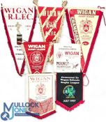 Wigan Rugby League Pennants, 7 Wigan pennants and Wigan Schools Rugby league (8)