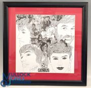 George Best signed limited edition Genius Beckett Print, No.29 of 150 with signed Stewart W