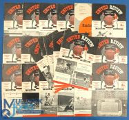 1959/60 Manchester Utd complete league season home match programmes (21) plus Sheffield Wednesday (